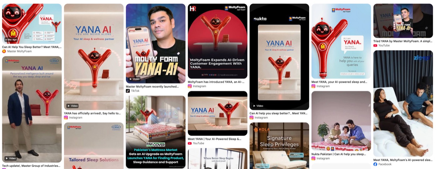 Press and social coverage of the YANA launch