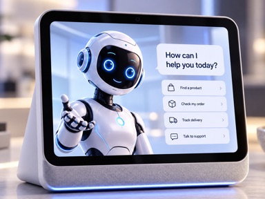 Adovvy on an in-store display screen